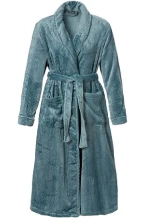 Trofé Trofe Braid Fleece Robe Turkos polyester Large Dam