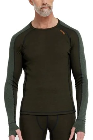 Dovre Jacquard Baselayer Militärgrön ull XX-Large Herr