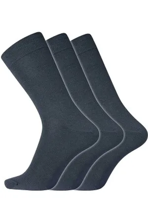 Dovre Strumpor 3P No Elastic Twin Socks Marin bomull Strl 40/45 Herr