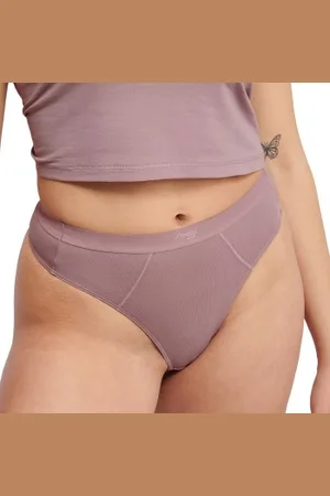 Sloggi Trosor 2P Ever Ease String Briefs Gammelrosa bomull Large Dam