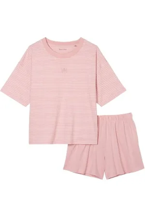 Marc O’ Polo Marc O Polo Organic Cotton Short Pyjama Set Ljusrosa bomull X-Small Dam