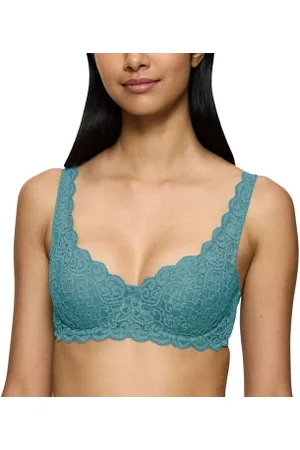 Triumph BH Amourette Wired Bra With Lace Turkos A 70 Dam