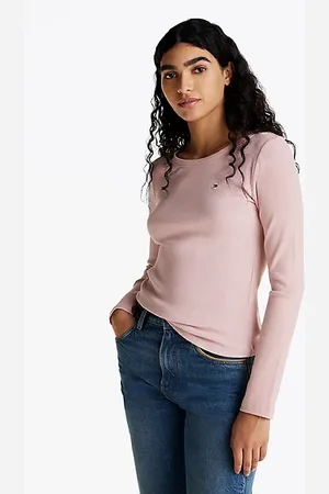 Tommy Hilfiger Ribbed Long Sleeve Slim T-Shirt