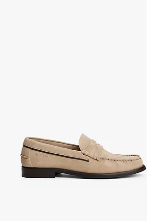 Tommy Hilfiger Embossed Logo Suede Loafers