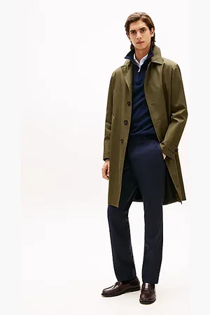 Tommy Hilfiger Single Breasted Gabardine Coat
