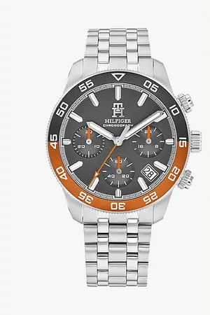 Tommy Hilfiger Stainless Steel Ombré Bezel Chronograph Watch
