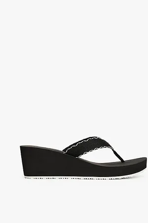 Tommy Hilfiger TH Monogram Wedge Flip-Flops