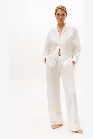 Tommy Hilfiger Logo Poplin Pyjama Bottoms
