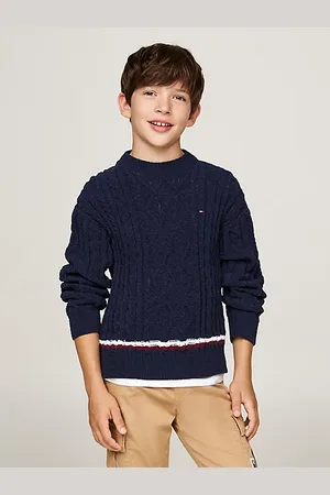 Tommy Hilfiger Global Stripe Chenille Cable Knit Jumper