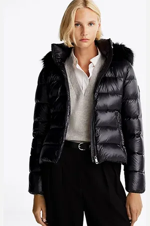 Tommy Hilfiger Faux Fur Trim Down Jacket