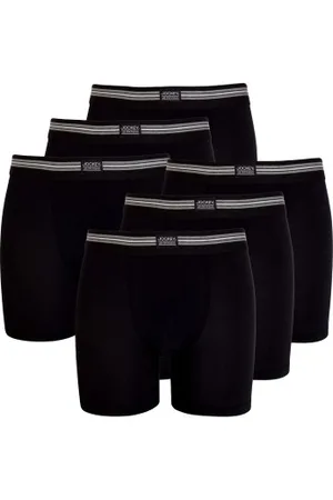 Jockey Kalsonger 6P Cotton Stretch Boxer Trunk Svart bomull 3XL Herr