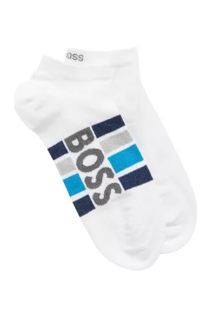 HUGO BOSS Strumpor 2P Stripe Cotton Ankle Socks Vit Strl 39/42