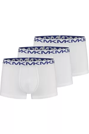 Michael Kors Kalsonger 3P Basic Cotton Stretch Trunk Vit bomull Large Herr