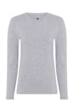JBS of Denmark Bamboo Long Sleeve Slim Tee Grå Large Dam