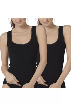Sloggi 2P GO Tank Top Svart bomull Large Dam