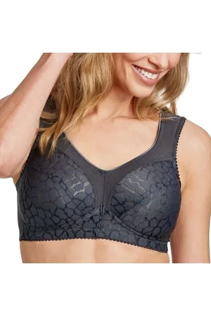 Miss Mary Miss Mary Lovely Jacquard Soft Bra BH Mörkgrå B 100 Dam