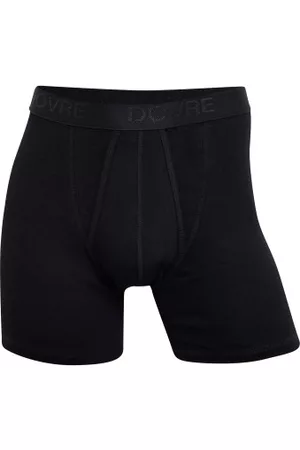 Dovre Kalsonger Boxer With Fly 66006 Svart bomull Large Herr