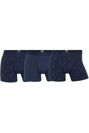 Dovre Kalsonger 3P Bamboo Boxer Tights Blå Mönstrad Large Herr