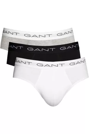 GANT Kalsonger 3P Cotton Stretch Briefs Svart/Vit bomull X-Large Herr