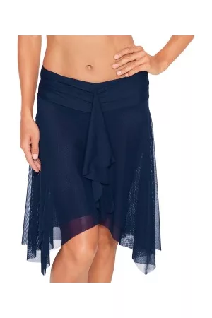 Wiki Basic Beach Skirt Mörkblå polyester Large Dam