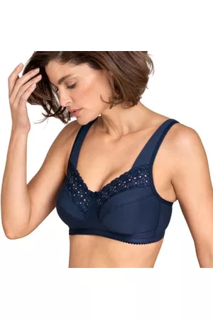 Miss Mary Miss Mary Broderie Anglais Soft Bra BH Mörkblå B 100 Dam