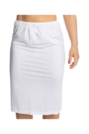 Trofé Trofe Slip Skirt Long Vit Large Dam