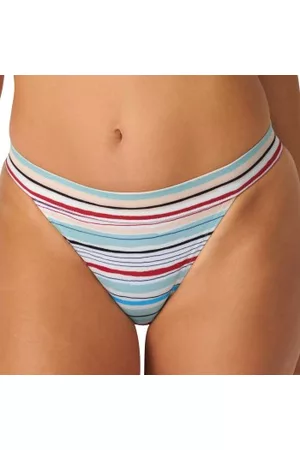 Sloggi Shore Candy Basslet Brazilian Bikini Brief Ljusblå Randig Large Dam