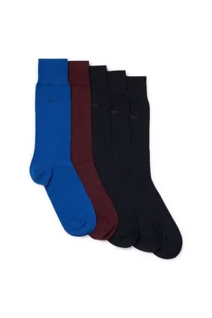 HUGO BOSS Strumpor 5P RS Uni Color CC Socks Flerfärgad Strl 39/42