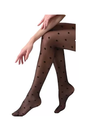 Oroblu Strumpbyxor Polka Dot Tights 20 Svart polyamid Small Dam