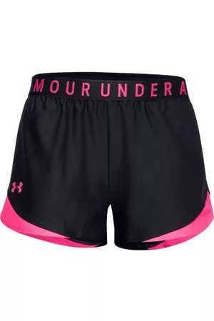 Under Armour Play Up Shorts 3.0 Svart/Rosa polyester Medium Dam