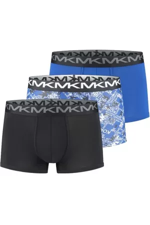 Michael Kors Kalsonger 3P Stretch Factor Trunks Svart/Marin/Vit bomull Small Herr
