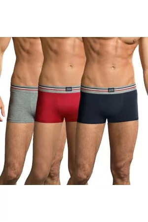 Jockey Kalsonger 3P Cotton Stretch Short Trunk Blandad Färg bomull 3XL Herr