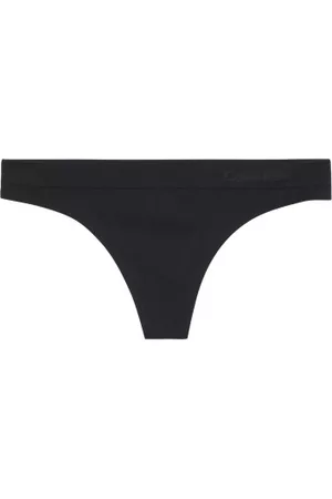 Calvin Klein Trosor Fusion Flex Thong Svart polyamid Large Dam