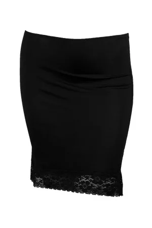 Damella Waist Slip 45 cm Svart viskos 36 Dam
