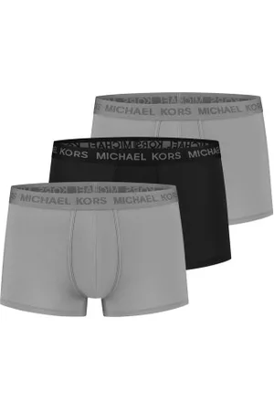 Michael Kors Kalsonger 3P Supreme Touch Trunks Grå/Svart Small Herr
