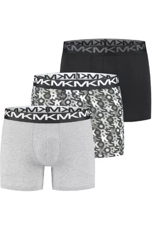 Michael Kors Kalsonger 3P Strecth Factor Boxer Brief Svart/Vit bomull Large Herr