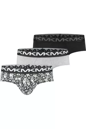 Michael Kors Kalsonger 3P Fashion Low Rise Brief Svart/Vit bomull Large Herr