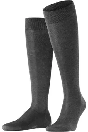 Falke Falke Strumpor Tiago Knee-high Grå bomull Strl 41/42 Herr