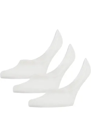 Falke Falke Strumpor 3P Men Step Medium Cut Vit bomull Strl 39/40 Herr