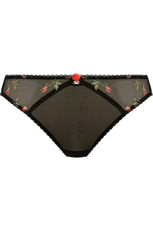Freya Trosor Rose Blossom Brief Svart polyamid Large Dam
