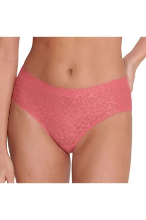Sloggi Trosor ZERO Feel Lace 2.0 High Waist Brief Rosa Small Dam