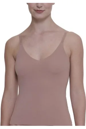 Sloggi ZERO Feel 2 0 Spaghetti Top Brun Large Dam