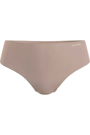 Calvin Klein Trosor Invisibles High Rise Thong Beige Large Dam