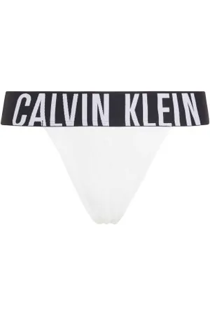 Calvin Klein Trosor Intense Power Micro High Leg Thong Vit polyamid Large Dam