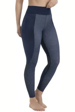 Anita Active Sports Tights Compression Jeansblå 36 Dam