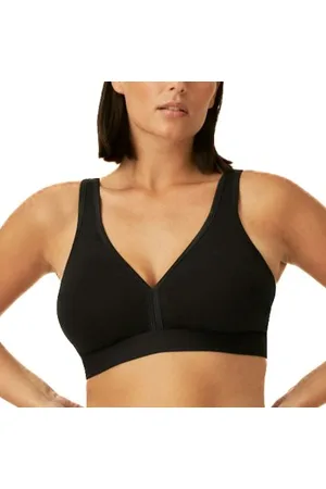 NATURANA BH Athleisure Soft Bra Svart bomull B 80 Dam