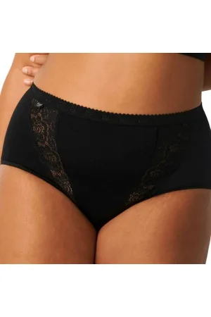 Sloggi Trosor 2P Chic Maxi Briefs Svart bomull 42 Dam