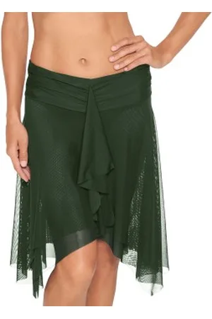 Wiki Basic Beach Skirt Mörkgrön polyester X-Small Dam