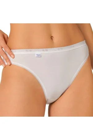 Sloggi Trosor 2P Basic Plus Tai Briefs Vit bomull 36 Dam