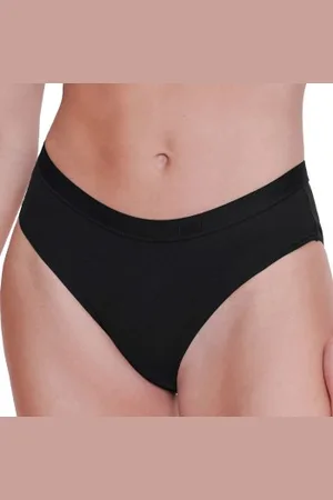 Sloggi Trosor 2P GO Casual Hipster Briefs Svart bomull X-Small Dam
